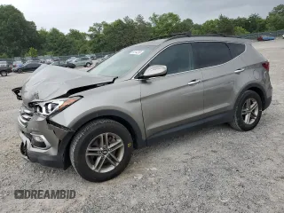 2017 Hyundai Santa Fe 2.4L with VIN 5NMZU3LB8HH006523, listed as a Copart auction lot 61514295 with 58,746 mi miles and Salvage title. Bid and sale history available at DreamBid. Image 1.