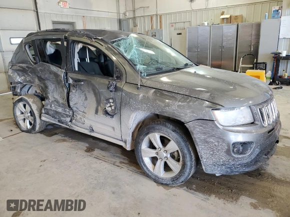 2013 Jeep Compass Sport with VIN 1C4NJDBB5DD129407, listed as a Copart auction lot 43048325 with 118,755 mi miles and Salvage Title. Bid and sale history available at carsss.com. Image 4.