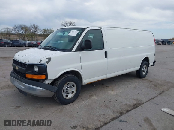 2011 Chevrolet Express Cargo with VIN 1GCWGGBA3B1140951, listed as a IAAI auction lot 42093707 with 343,603 mi miles and . Bid and sale history available at DreamBid. Image 2.