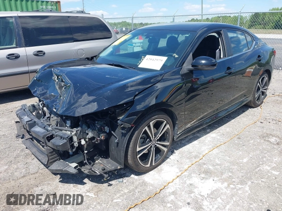 2021 Nissan Sentra SR with VIN 3N1AB8DVXMY238486, listed as a IAAI auction lot 42042979 with 94,550 mi miles and . Bid and sale history available at DreamBid. Image 2.