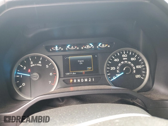 2016 Ford F-150 XLT with VIN 1FTEW1EFXGKF18400, listed as a Copart auction lot 55776805 with 128,771 mi miles and Salvage title. Bid and sale history available at DreamBid. Image 9.
