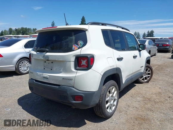 2020 Jeep Renegade Jeepster with VIN ZACNJBAB0LPL23586, listed as a IAAI auction lot 42632554 with 81,486 mi miles and . Bid and sale history available at DreamBid. Image 4.