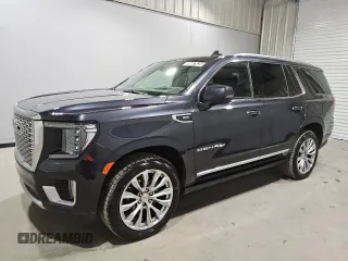 2023 GMC Yukon Denali with VIN 1GKS1DKL0PR502568, listed as a Copart auction lot 49507635 with 45,990 mi miles and Clean Title. Bid and sale history available at carsss.com. Image 1.