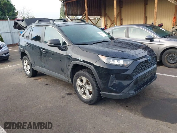 2021 Toyota RAV4 Hybrid LE with VIN 4T3M6RFV8MU028461, listed as a IAAI auction lot 41868616 with 80,233 mi miles. Bid and sale history available at carsss.com. Image 1.