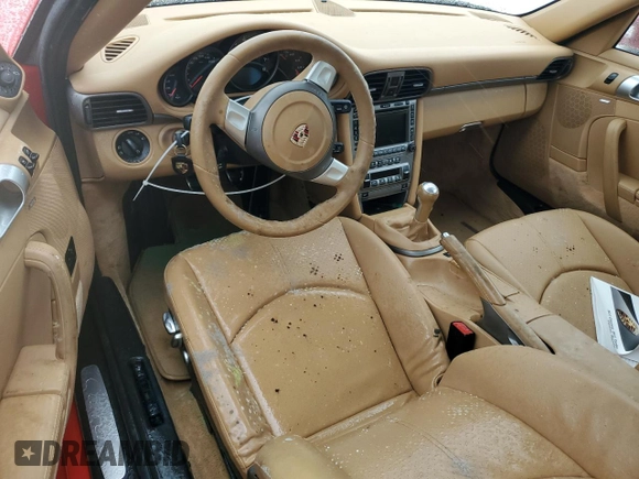 2008 Porsche 911 Carrera with VIN WP0AA29998S710545, listed as a Copart auction lot 74494744 with 0 mi miles and Salvage Title. Bid and sale history available at carsss.com. Image 8.