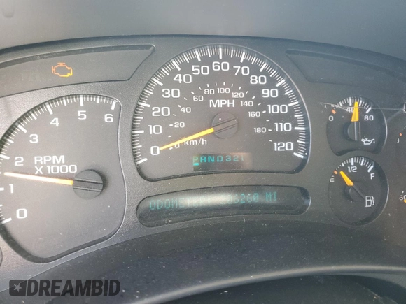 2005 Chevrolet Tahoe LT with VIN 1GNEC13T15R193424, listed as a Copart auction lot 86332584 with 206,260 mi miles and Salvage title. Bid and sale history available at DreamBid. Image 9.