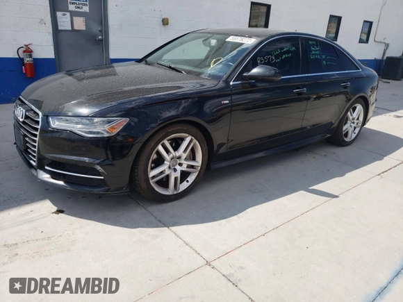 2016 Audi A6 2.0T Premium Plus with VIN WAUGFAFC5GN027872, listed as a Copart auction lot 40418043 with 83,573 mi miles. Bid and sale history available at carsss.com. Image 2.