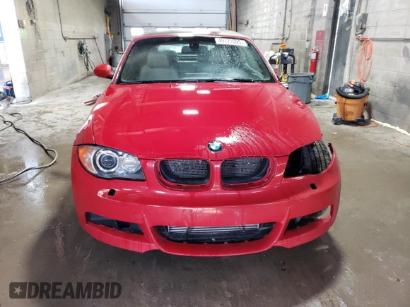 2008 BMW 1 Series 135i with VIN WBAUN93528VF55156, listed as a Copart auction lot 49121095 with Not Provided miles and Salvage Title. Bid and sale history available at carsss.com. Image 5.