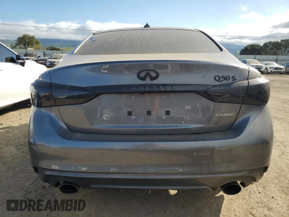 2019 Infiniti Q50 Luxe z VIN JN1EV7AP0KM542273, wystawiony jako Copart lot #50639035 z przebiegiem 44 001 mil mil oraz Szkoda całkowita • Salvage title. Historia ofert i sprzedaży dostępna na DreamBid. Obrazek 6.