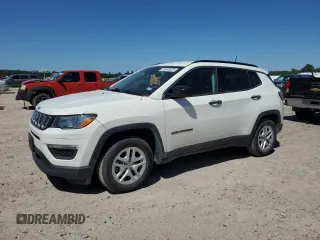 2019 Jeep Compass Sport with VIN 3C4NJCAB2KT699951, listed as a Copart auction lot 50695975 with 76,189 mi miles and Clean title. Bid and sale history available at DreamBid. Image 1.