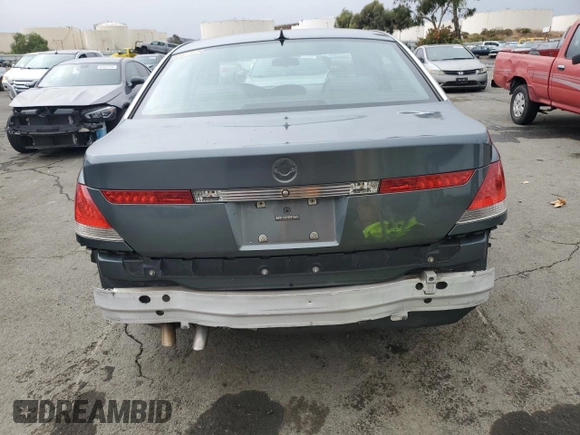 2003 BMW 7 Series 745Li with VIN WBAGN63403DR13949, listed as a Copart auction lot 81795894 with 109,828 mi miles and Salvage Title. Bid and sale history available at DreamBid. Image 6.