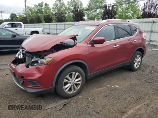 2016 Nissan Rogue SV z VIN JN8AT2MVXGW148617, wystawiony jako Copart lot #57516705 z przebiegiem 166 595 mil mil oraz Szkoda całkowita • Salvage title. Historia ofert i sprzedaży dostępna na DreamBid. Obrazek 1.
