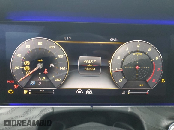 2020 Mercedes-Benz E 350 with VIN W1KZF8EB3LA823976, listed as a Copart auction lot 43118435 with 132,324 mi miles and Salvage Title. Bid and sale history available at DreamBid. Image 9.