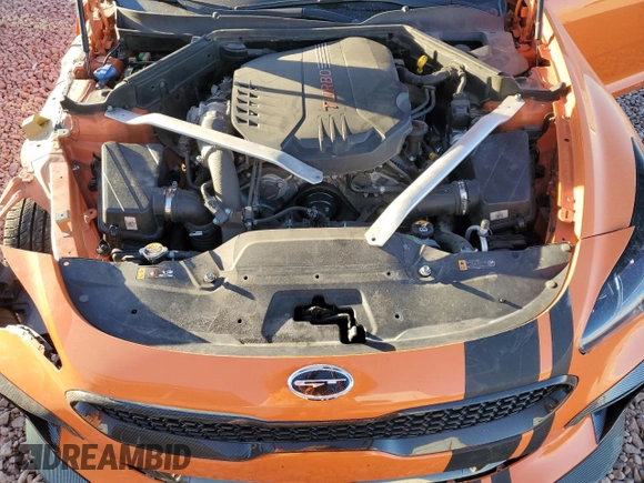 2019 Kia Stinger GT with VIN KNAE35LC9K6071100, listed as a Copart auction lot 44145015 with 76,659 mi miles and Salvage Title. Bid and sale history available at DreamBid. Image 11.