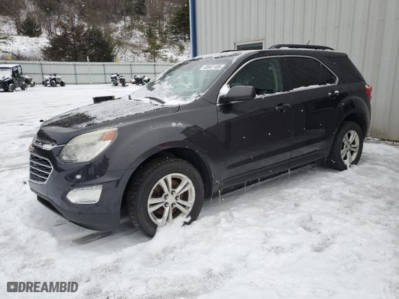 2016 Chevrolet Equinox LT with VIN 2GNFLFEK8G6236807, listed as a Copart auction lot 45941105 with 0 mi miles and Salvage Title. Bid and sale history available at carsss.com. Image 1.