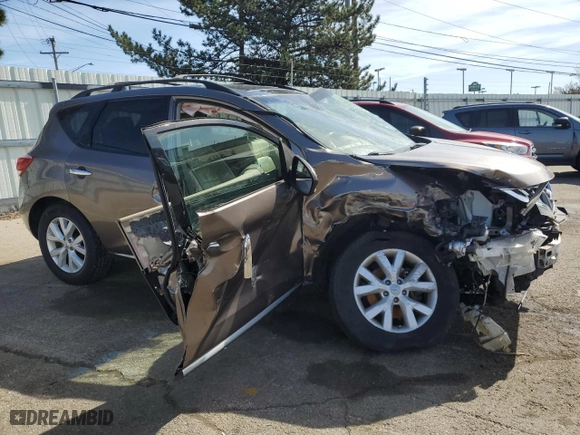 2012 Nissan Murano LE with VIN JN8AZ1MW5CW206418, listed as a Copart auction lot 49522865 with 0 mi miles and Salvage Title. Bid and sale history available at carsss.com. Image 4.