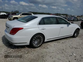 2019 Genesis G90 Premium z VIN KMTF34JA6KU061768, wystawiony jako Copart lot #55164035 z przebiegiem 35 041 mil mil oraz Czysty tytuł • Clean title. Historia ofert i sprzedaży dostępna na DreamBid. Obrazek 3.