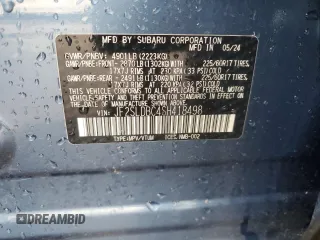 2025 Subaru Forester Premium with VIN JF2SLDBC4SH418498, listed as a Copart auction lot 44838055 with 0 mi miles and Salvage Title. Bid and sale history available at carsss.com. Image 14.