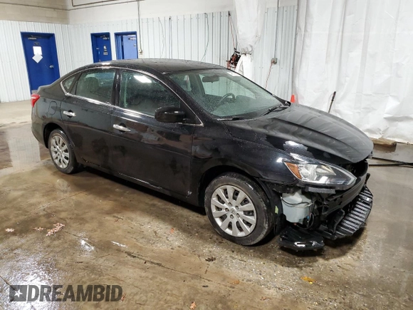2019 Nissan Sentra SV with VIN 3N1AB7APXKY243085, listed as a Copart auction lot 46116655 with 75,586 mi miles and Salvage Title. Bid and sale history available at DreamBid. Image 4.