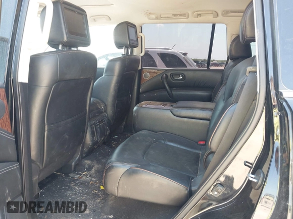 2018 Nissan Armada Platinum with VIN JN8AY2NF1J9332309, listed as a IAAI auction lot 41957271 with 125,650 mi miles. Bid and sale history available at carsss.com. Image 8.