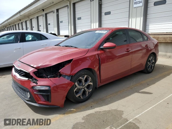 2020 Kia Forte LXS with VIN 3KPF24AD3LE211959, listed as a Copart auction lot 48939205 with 57,811 mi miles and Salvage Title. Bid and sale history available at carsss.com. Image 1.
