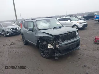 2017 Jeep Renegade Latitude with VIN ZACCJABB4HPF24174, listed as a IAAI auction lot 41466526 with 100,097 mi miles. Bid and sale history available at carsss.com. Image 1.
