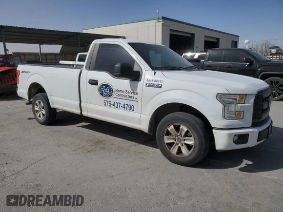 2016 Ford F-150 XL with VIN 1FTMF1CF4GKD54074, listed as a Copart auction lot 47224205 with 97,379 mi miles and Salvage Title. Bid and sale history available at carsss.com. Image 4.