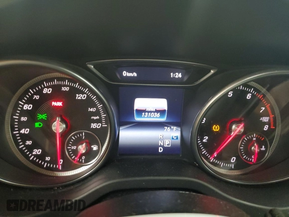 2018 Mercedes-Benz CLA 250 with VIN WDDSJ4GB4JN657124, listed as a Copart auction lot 58735945 with 131,036 mi miles and Salvage title. Bid and sale history available at DreamBid. Image 9.