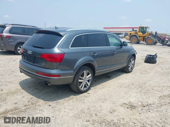 2014 Audi Q7 Premium Plus with VIN WA1LMAFE2ED003874, listed as a IAAI auction lot 42412169 with 65,621 mi miles and . Bid and sale history available at DreamBid. Image 4.
