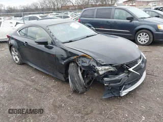 2016 Lexus RC 200t F Sport with VIN JTHHA5BC9G5001485, listed as a IAAI auction lot 41578795 with 123,056 mi miles and . Bid and sale history available at DreamBid. Image 1.