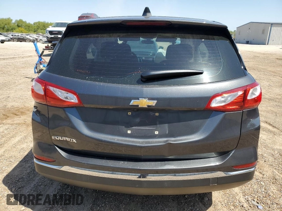 2018 Chevrolet Equinox LS with VIN 3GNAXHEV9JL393348, listed as a Copart auction lot 52647375 with 93,689 mi miles and Salvage Title. Bid and sale history available at DreamBid. Image 6.