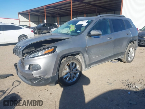 2017 Jeep Cherokee Limited with VIN 1C4PJLDB1HW517745, listed as a IAAI auction lot 41401733 with 121,736 mi miles. Bid and sale history available at carsss.com. Image 2.