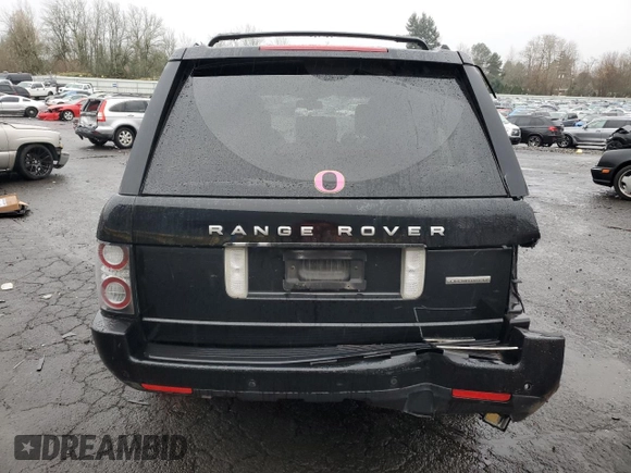 2012 Land Rover Range Rover SC with VIN SALMF1E49CA377225, listed as a Copart auction lot 84719684 with 72,098 mi miles and Salvage title. Bid and sale history available at DreamBid. Image 6.