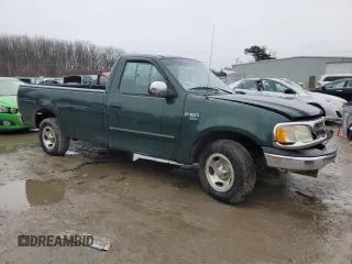 2002 Ford F-150 XL with VIN 1FTRF17W42NB09833, listed as a Copart auction lot 44682545 with 0 mi miles and Salvage Title. Bid and sale history available at carsss.com. Image 4.
