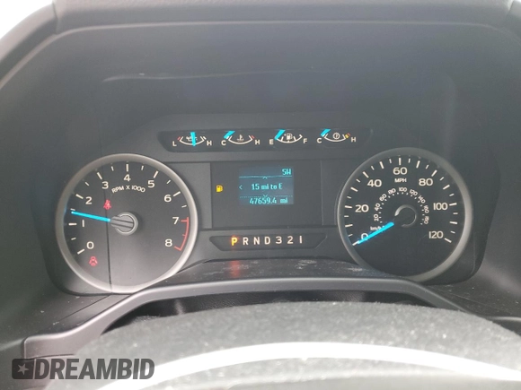 2017 Ford F-150 XL with VIN 1FTEX1E88HKC10819, listed as a Copart auction lot 50900535 with 47,659 mi miles and Salvage Title. Bid and sale history available at carsss.com. Image 9.