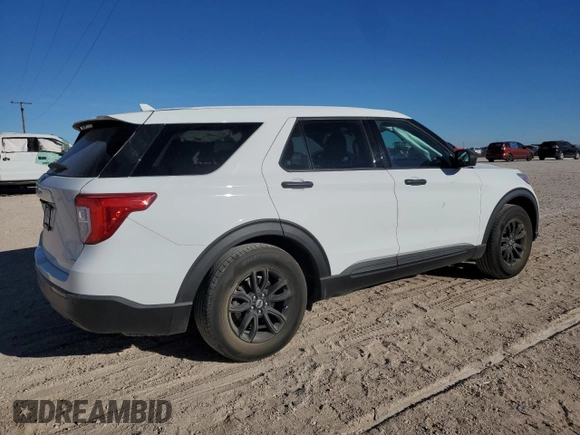 2020 Ford Explorer with VIN 1FMSK7BH1LGB63584, listed as a Copart auction lot 86996234 with 71,630 mi miles and Salvage Title. Bid and sale history available at carsss.com. Image 3.