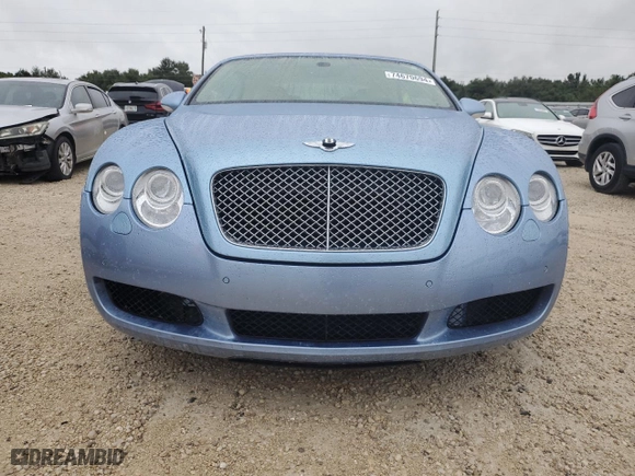 2007 Bentley Continental GT with VIN SCBDR33W67C048204, listed as a Copart auction lot 74670694 with 31,357 mi miles and Salvage Title. Bid and sale history available at carsss.com. Image 5.