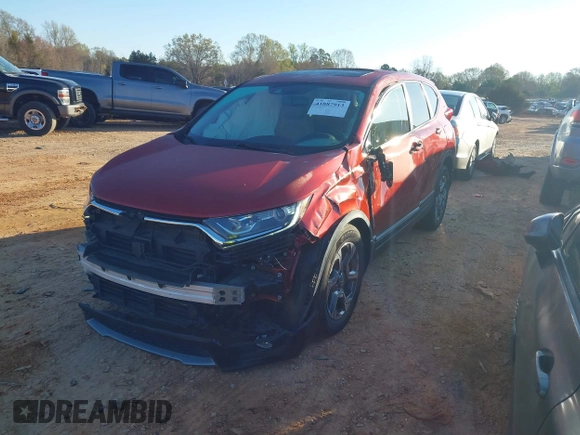 2019 Honda CR-V EX-L with VIN 5J6RW1H85KL006877, listed as a IAAI auction lot 41887913 with 39,833 mi miles. Bid and sale history available at carsss.com. Image 17.
