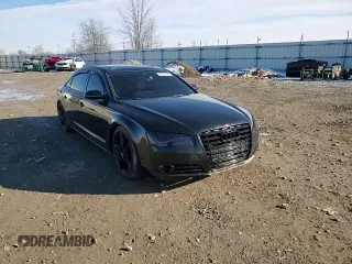 2013 Audi A8 4.0L with VIN WAUR2AFD5DN025225, listed as a Copart auction lot 48307305 with 66,002 mi miles and Clean title. Bid and sale history available at DreamBid. Image 11.