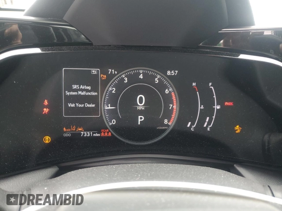 2025 Lexus NX 350 Premium with VIN 2T2GGCEZ3SC072186, listed as a Copart auction lot 59979045 with 7,331 mi miles and Salvage title. Bid and sale history available at DreamBid. Image 9.