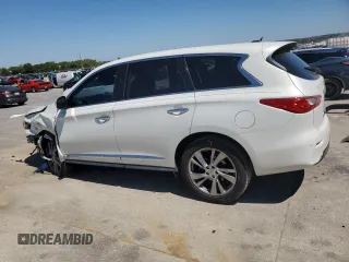 2013 Infiniti JX35 with VIN 5N1AL0MM9DC325674, listed as a Copart auction lot 70765154 with 58,436 mi miles and Salvage Title. Bid and sale history available at carsss.com. Image 2.