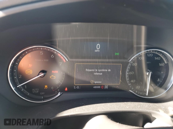 2022 Cadillac XT4 AWD Premium Luxury with VIN 1GYFZDR42NF100239, listed as a Copart auction lot 80175144 with 48,088 mi miles and Salvage Title. Bid and sale history available at carsss.com. Image 9.