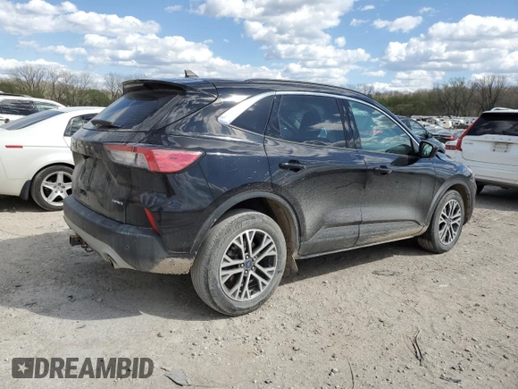 2021 Ford Escape SEL with VIN 1FMCU9H9XMUA79454, listed as a Copart auction lot 52728255 with 45,270 mi miles and Salvage title. Bid and sale history available at DreamBid. Image 3.
