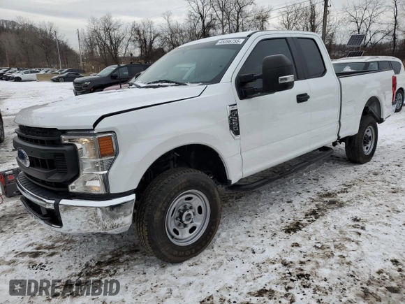 2022 Ford F-250 XL with VIN 1FT7X2B62NEE91107, listed as a Copart auction lot 53839685 with 64,461 mi miles and Non Repairable. Bid and sale history available at DreamBid. Image 1.