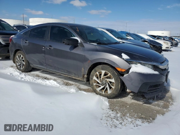 2018 Honda Civic EX with VIN 2HGFC2F74JH551290, listed as a Copart auction lot 45711675 with 123,774 mi miles and Salvage Title. Bid and sale history available at DreamBid. Image 4.