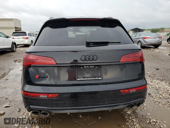 2023 Audi SQ5 Premium Plus with VIN WA1B4AFY7P2146601, listed as a Copart auction lot 46319784 with 8,273 mi miles and Salvage title. Bid and sale history available at DreamBid. Image 6.