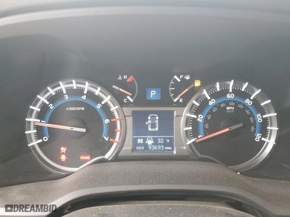 2019 Toyota 4Runner SR5 with VIN JTEBU5JR7K5695831, listed as a Copart auction lot 42118455 with 93,693 mi miles and Salvage Title. Bid and sale history available at carsss.com. Image 9.