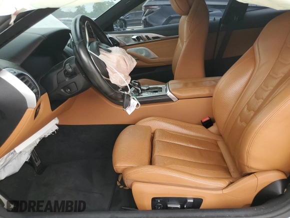 2019 BMW 8 Series M850i xDrive with VIN WBABC4C5XKBU96184, listed as a Copart auction lot 48598015 with Not Provided miles and Non Repairable. Bid and sale history available at DreamBid. Image 7.