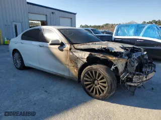2012 BMW 7 Series 750i xDrive with VIN WBAKC6C54CDX99334, listed as a Copart auction lot 45408845 with 0 mi miles and Salvage Title. Bid and sale history available at carsss.com. Image 4.
