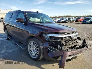 2024 Ford Expedition Max Limited with VIN 1FMJK2A86REA34602, listed as a Copart auction lot 88928385 with 9,781 mi miles and Salvage title. Bid and sale history available at DreamBid. Image 4.